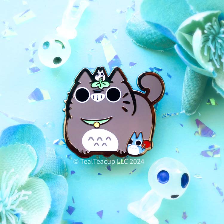 ChonkCat Forest Spirit Pin Enamel Pin