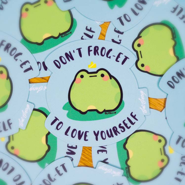 ChonkFrog Prince Sticker Sticker