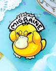 Psyduck Psychic Migraine Pin Enamel Pin Preorder