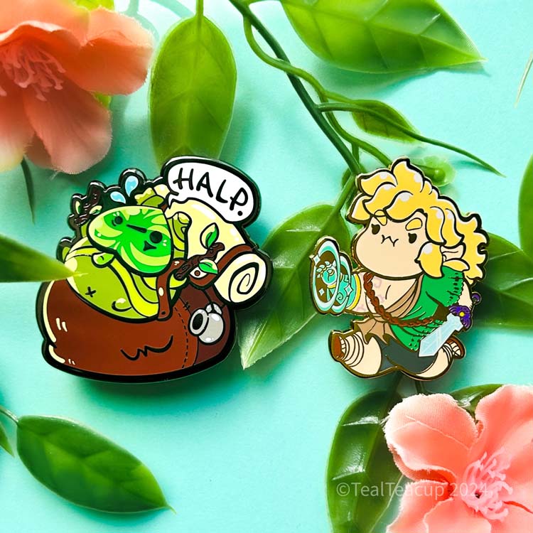 BUNDLE: Link & Backpack Korok Pins Enamel Pin