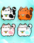 BUNDLE: 4 ChonkCat Cow Pins Enamel Pin Set