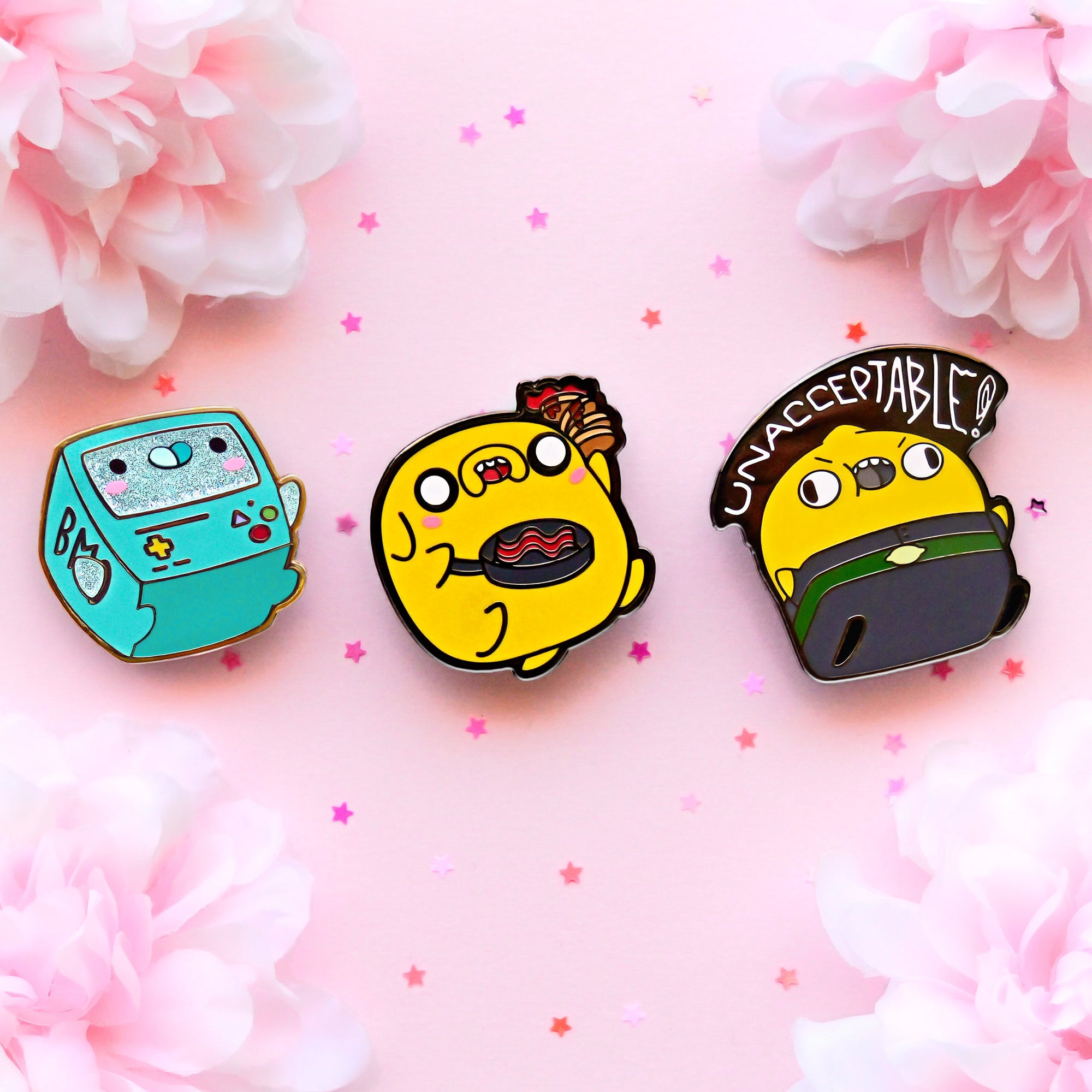 BUNDLE: 3 Adventure Time Pins Enamel Pin Set