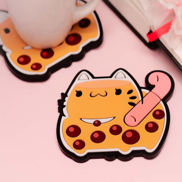 ChonkCat Milk Tea Boba Coaster Coaster