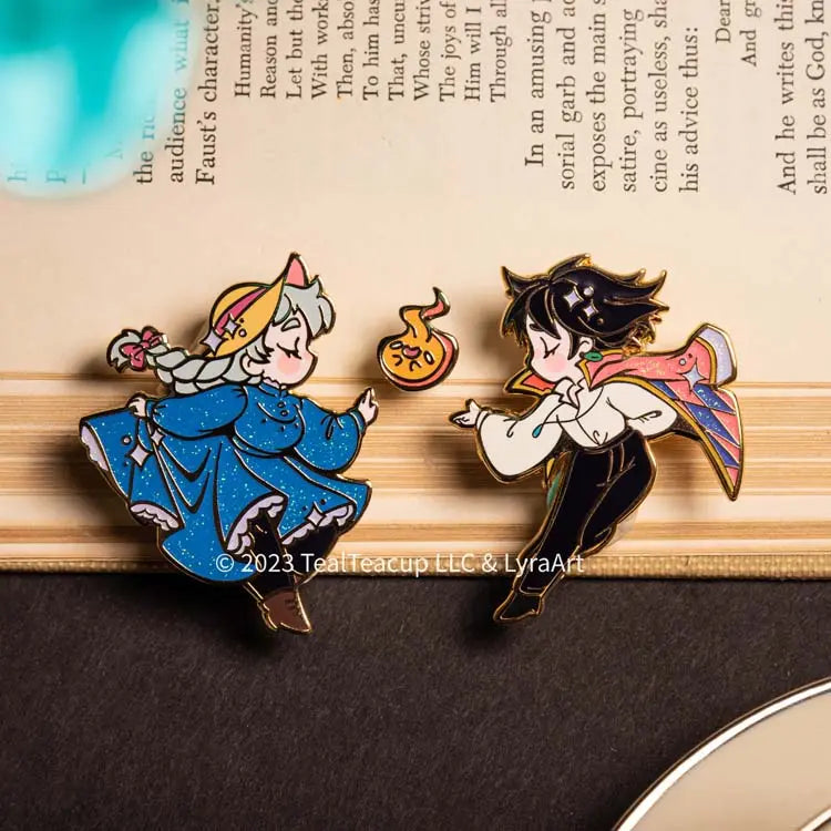 Howl's Moving Castle - Howl fashion & Sophie Enamel Pin