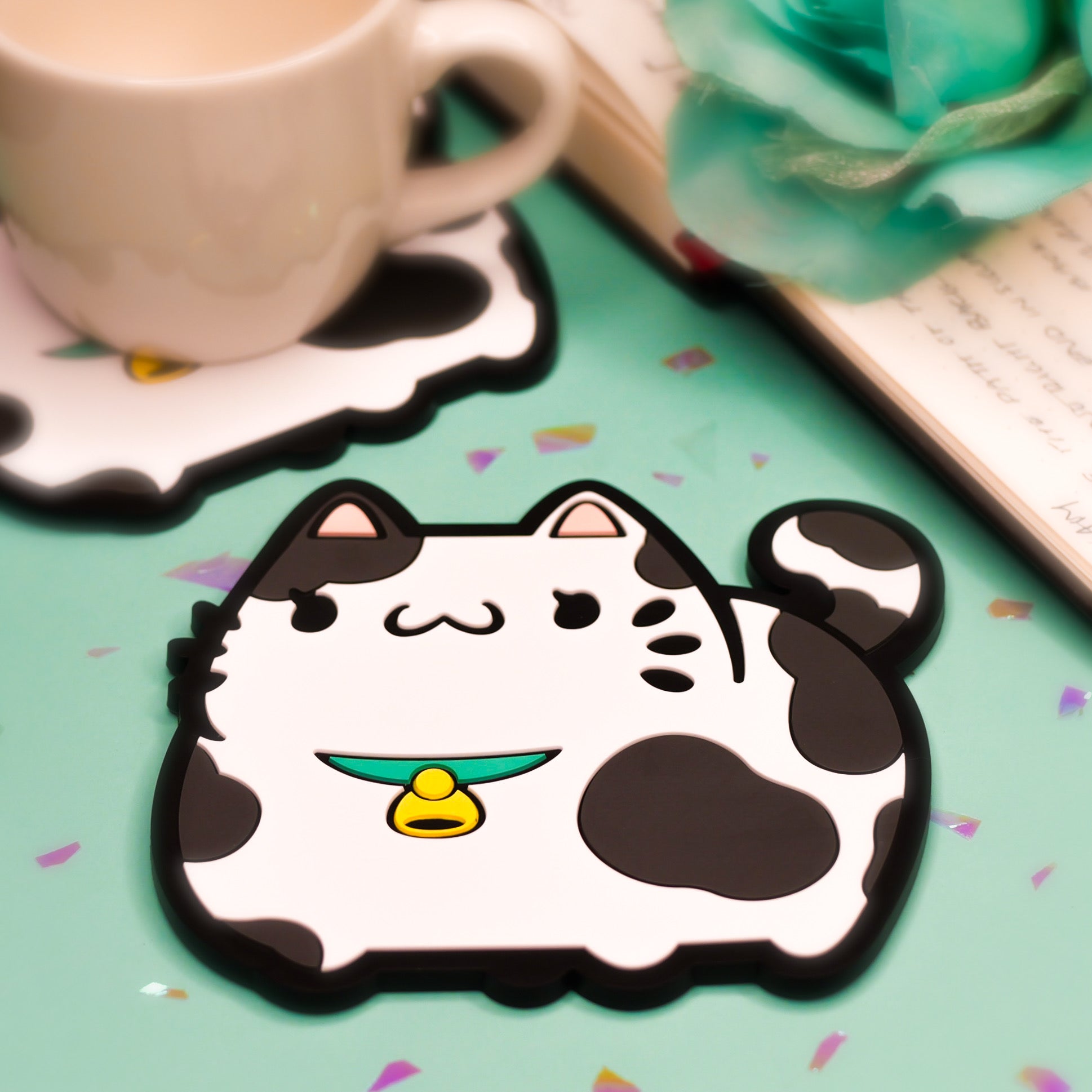 ChonkCat Cow Coaster Coaster