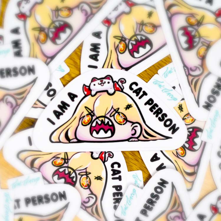 I am a Cat Person Sticker Sticker