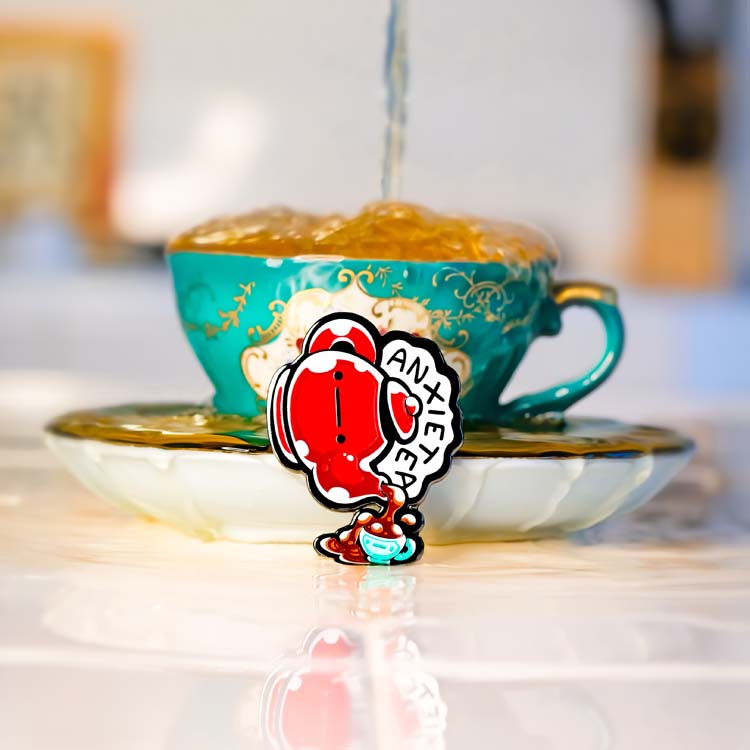 AnxieTea Pin TealTeacup LLC