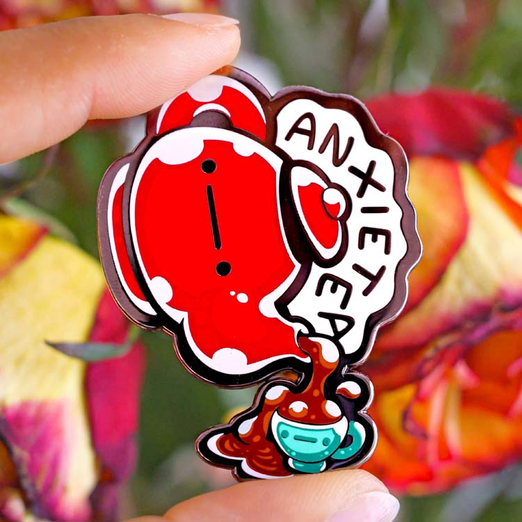 AnxieTea Pin TealTeacup LLC